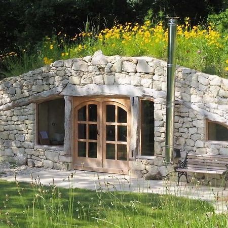 Maison Terre Les Cabanes De Fallot - Sauna Bain-Froid Piscine Naturelle L'isle-Bouzon Extérieur photo
