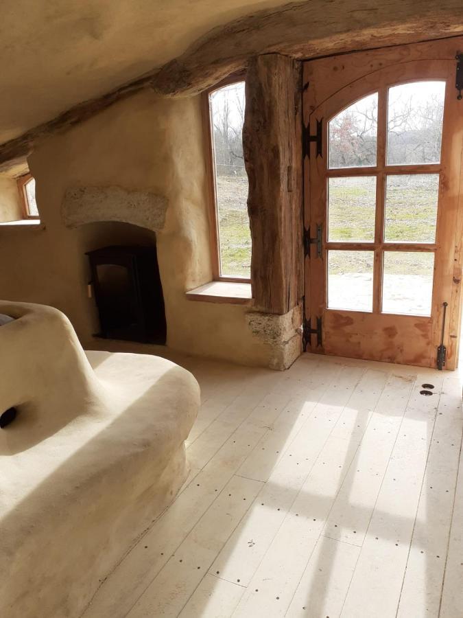 Maison Terre Les Cabanes De Fallot - Sauna Bain-Froid Piscine Naturelle L'isle-Bouzon Extérieur photo